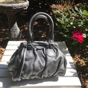 Cute Cole Haan Dark Grey Leather Bag